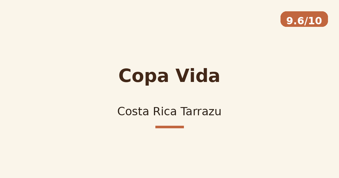 Copa Vida — Costa Rica Tarrazu