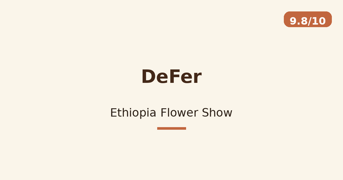 DeFer — Ethiopia Flower Show